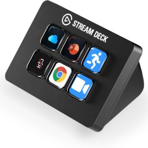 Streaming-Equipment – Elgato Stream Deck Mini – Compact Studio Controller, 6 Macro Keys, Triggering Action in Apps and Software such as OBS, Twitch, YouTube and Others for Mac and PC