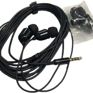 Streaming-Equipment – Ohrhörer mit verlängertem Kabel – lange kabelgebundene Kopfhörer | Drei-Meter-Mikrofon-In-Ear-Set, tragbare Audio-Monitor-Ausrüstung für Streaming, Casting, Anrufe, , Lernen, Training, Aufzeichn