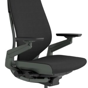 Gaming Chairs – Steelcase Gesture office chair with cover in onyx black with headrest