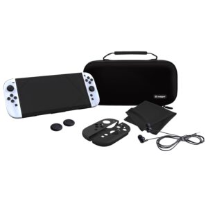 Gaming Consoles & Controllers – snakebyte Tasche & Zubehör-Set für Nintendo Switch 2 – Starter-Kit mit stoßfestem Case, Displayschutz, Joy-Con Zubehör, In-Ear-Kopfhörern & mehr – Komplett-Set für Schutz & Gaming