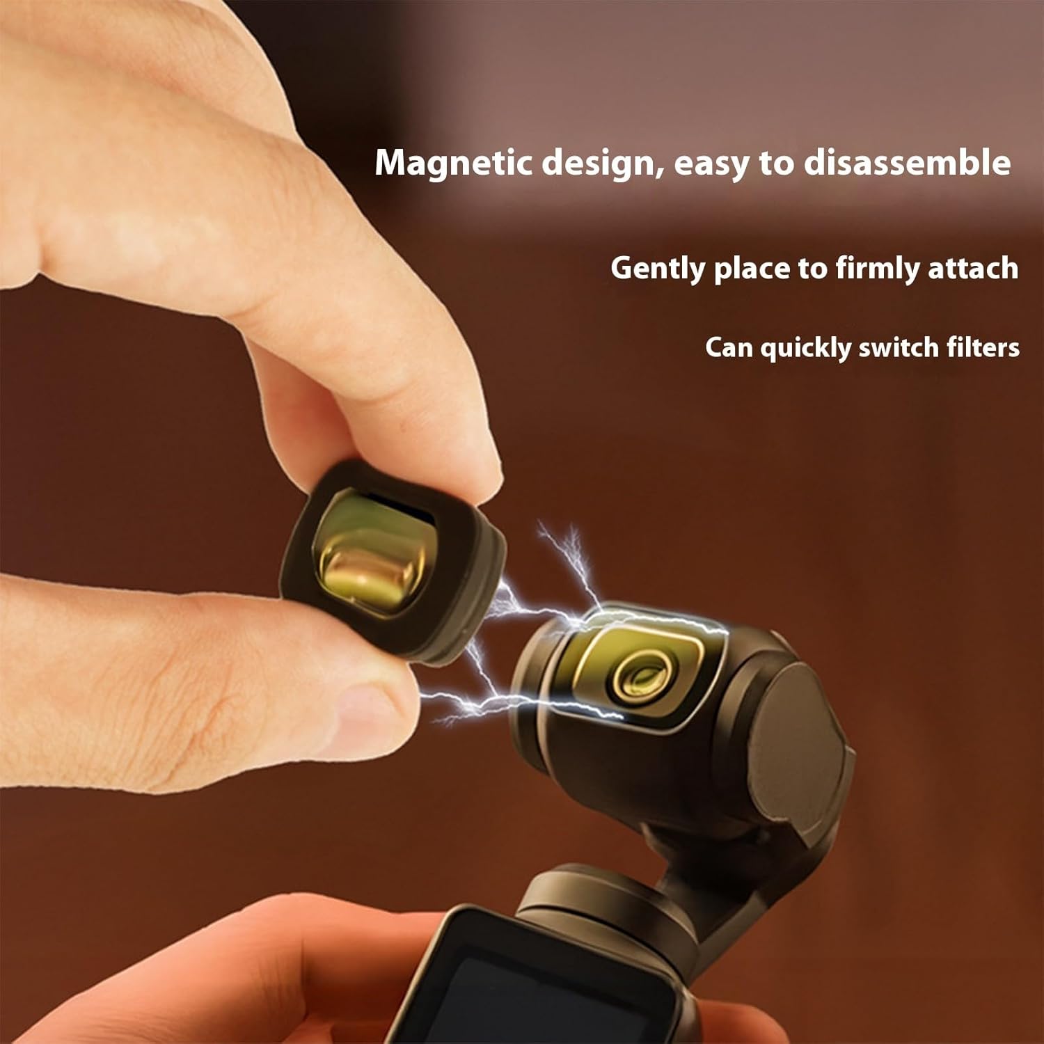 Streaming-Equipment - 3. Auswechselbare Attraktive Kamera ND2-5 Strahlenschutz Kratzfeste Beschichtung Reisefreundliches Streaming Permanente Kratzfeste Kamerafilter – Bild 3