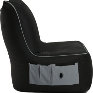 Gaming Chairs – BuBiBag Gaming Bean Bag for Gaming with Connection for Charging & Bags, Holder, Game Chair for Children and Adults, Beanbag Indoor and Outdoor – Dreambag (Anthracite)