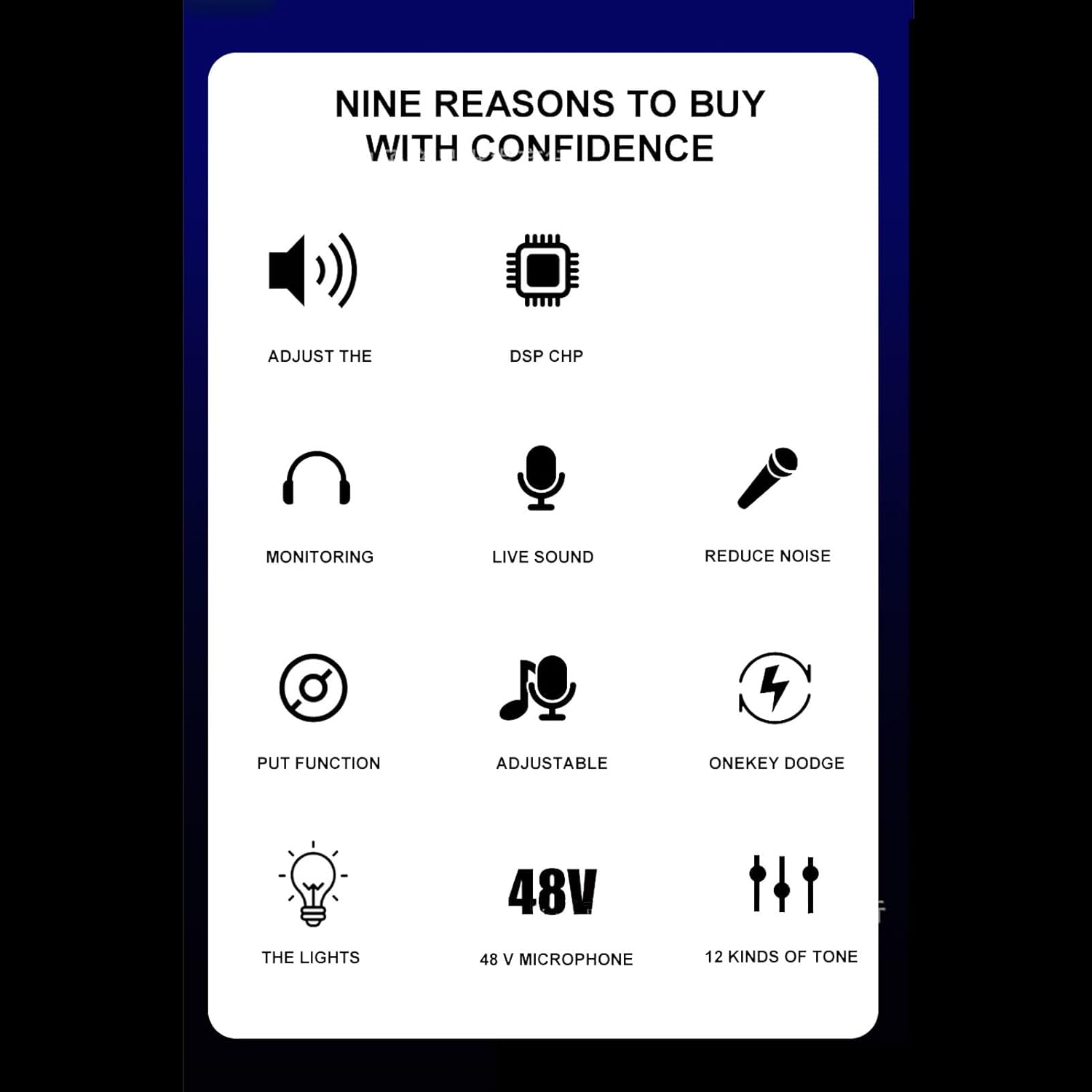 Streaming-Equipment - Dilwe Live-Soundkarte, Audio-Mixer, Leicht, Tragbar, 48 V, PC-Mobiltelefon für Streaming, Aufnahme, Studio, Outdoor-Auftritte – Bild 3