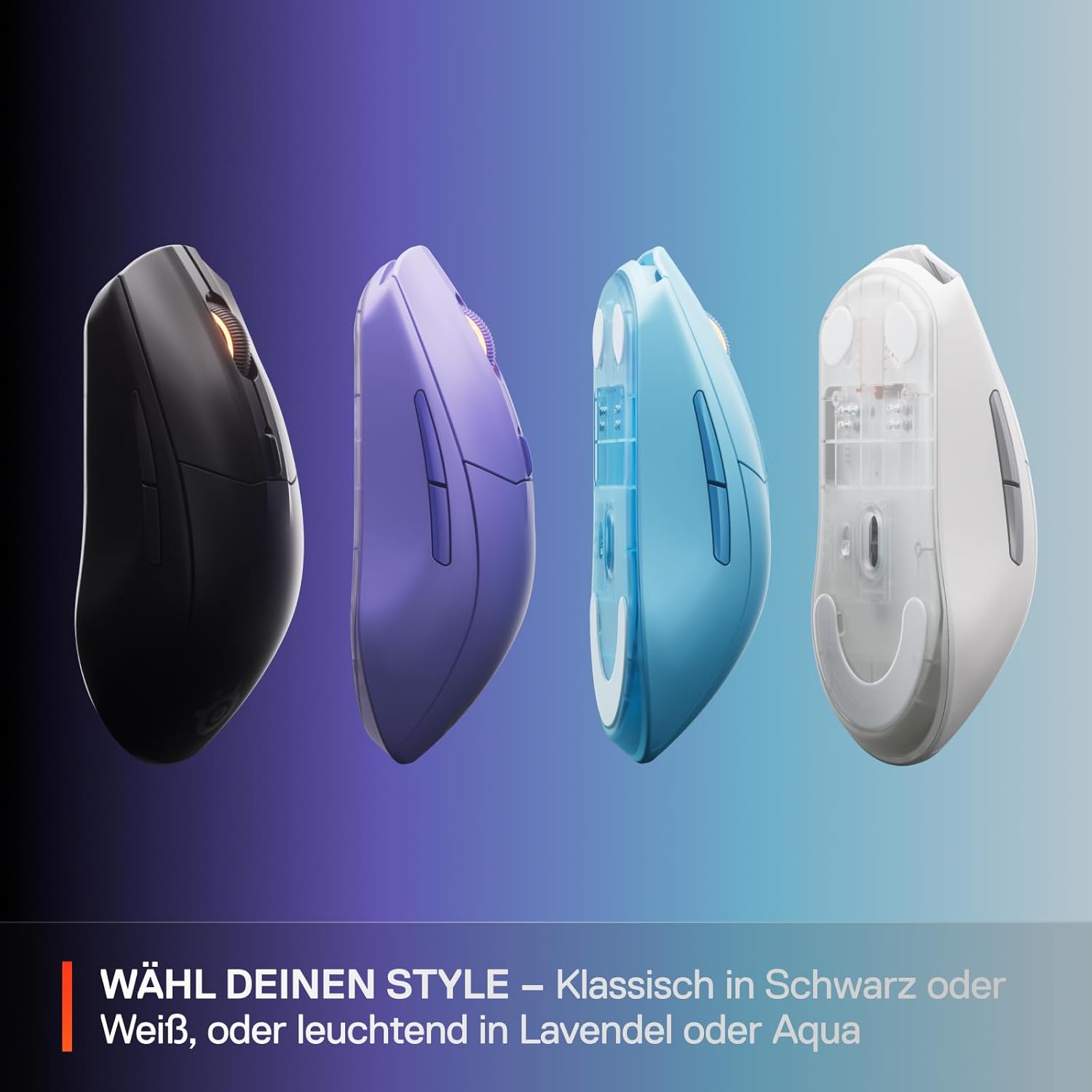 Gaming Tastatur & Maus - SteelSeries Rival 3 Wireless Gen 2 Gaming Mouse - 2.4GHz and Bluetooth - 18,000 DPI TrueMove Air Optical Sensor - 60 Million Clicks Guaranteed - Ultralight - PTFE Gliding Feet - Black – Bild 7