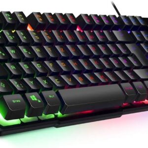 Gaming Tastatur & Maus – EMPIRE GAMING – PC Keyboard – K300 QWERTZ – 105 semi-mechanical keys, of which 19 anti-ghosting keys, 12 multimedia shortcuts, LED RGB backlight