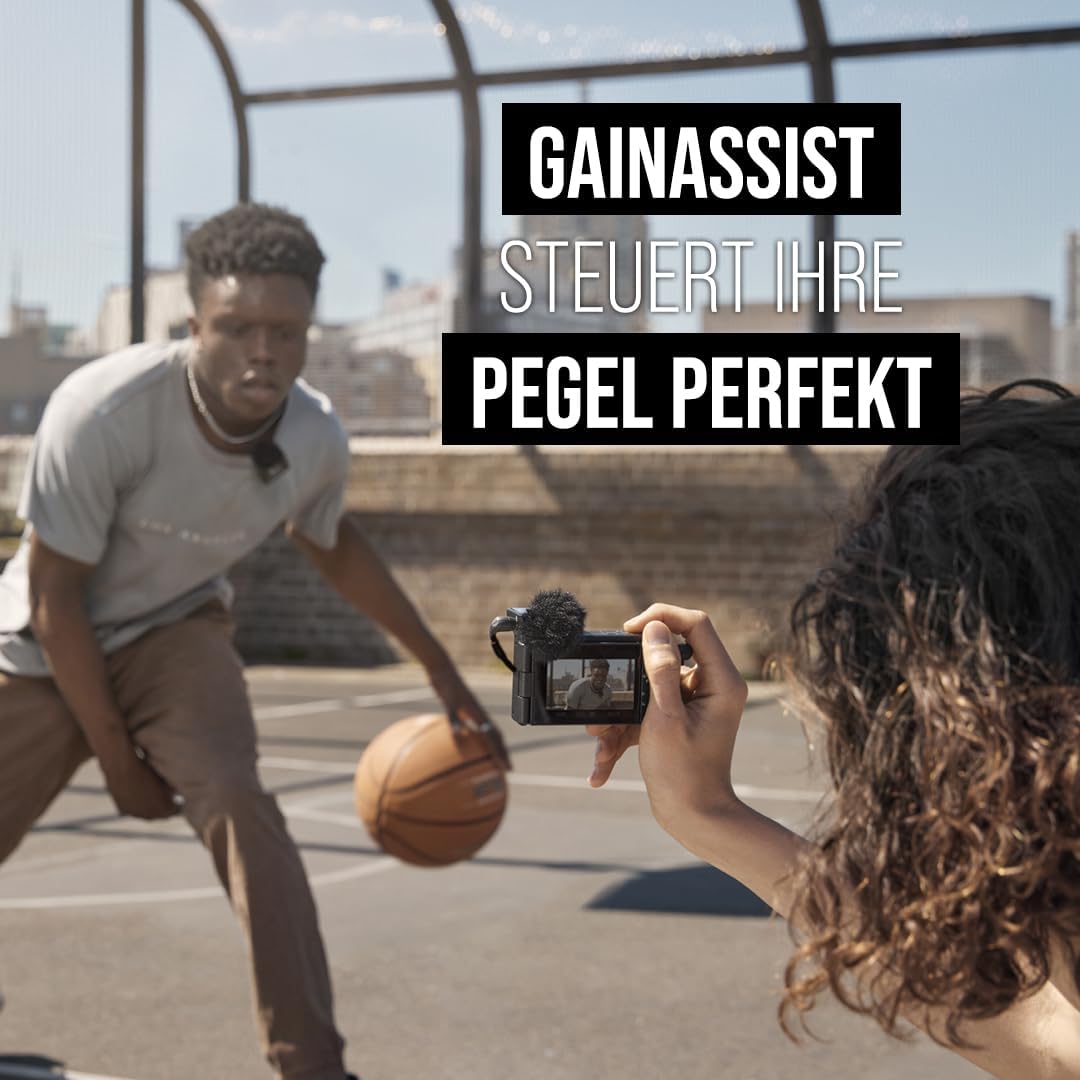 Streaming-Equipment - RØDE Wireless ME TX Ultra Compact Wireless Microphone System, GainAssist Technology and 100m Range for Video Recording, Interviews and Content Creation (Black) – Bild 5