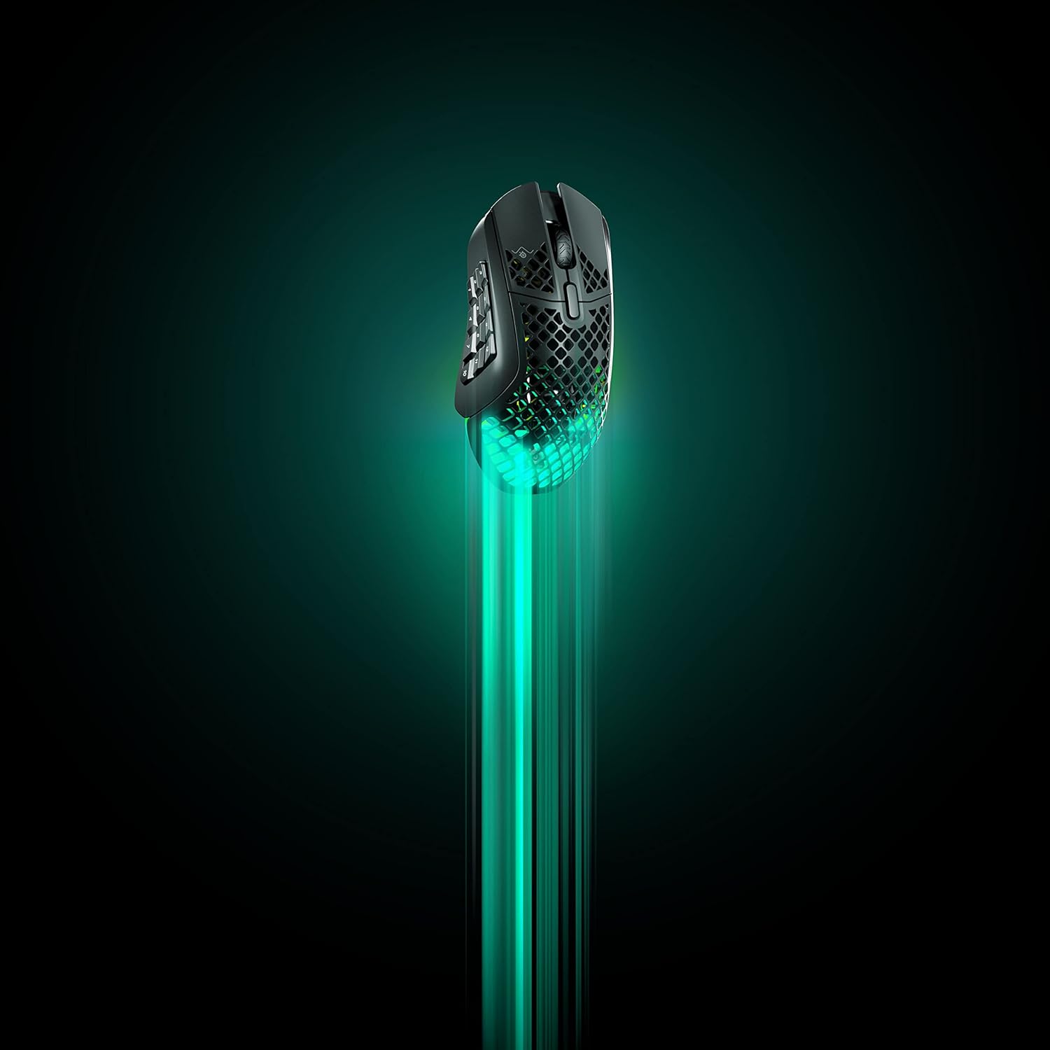 Gaming Tastatur & Maus - SteelSeries Aerox 9 Wireless - RGB Gaming Mouse with Openings in the Surface - Feather-Light, Water-Repellent Design - 18 Buttons - Bluetooth/2.4 GHz - Optical TrueMove Air Sensor with 18,000 DPI – Bild 12