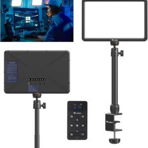 Streaming-Equipment – ULANZI K20 Key Light LED Video Light with Remote Control, Professional Studio LED Panel with 600 Lumens and 10 W, 11 Inch Video Light, Dimmable 2500 K-9000 K, for YouTube/Live Streaming
