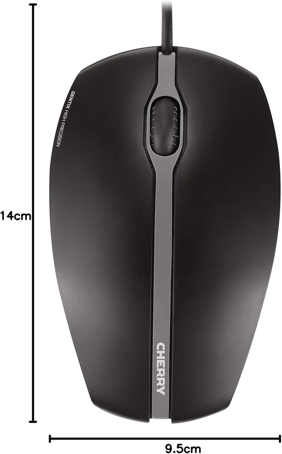 Gaming Tastatur & Maus - CHERRY GENTIX CORDED OPTICAL MOUSE - BLACK – Bild 5