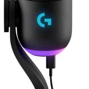 Streaming-Equipment – Logitech G Yeti GX Dynamic RGB Gaming Microphone with LIGHTSYNC, USB Microphone for Streaming, Super Cardioid, USB Plug and Play for PC/Mac – Black