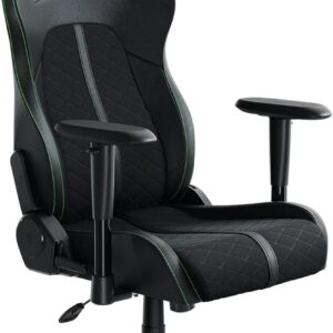 Gaming Chairs – Razer Enki X Gaming Chair for Seating Comfort All Day (Integrated Lumbar Arch, Wider Seat, Optimised Cushion Density, Reclining up to 152°), Green, Standard