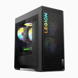 Gaming PC & Laptops – Lenovo Legion Tower 5 (8th Gen) Gaming Desktop PC | AMD Ryzen 7 7700 | 16GB RAM | 1TB SSD | NVIDIA GeForce RTX 4070 Ti | Win11 Home | QWERTZ | Grey | Includes Keyboard & Mouse | 3 Months Premium Care