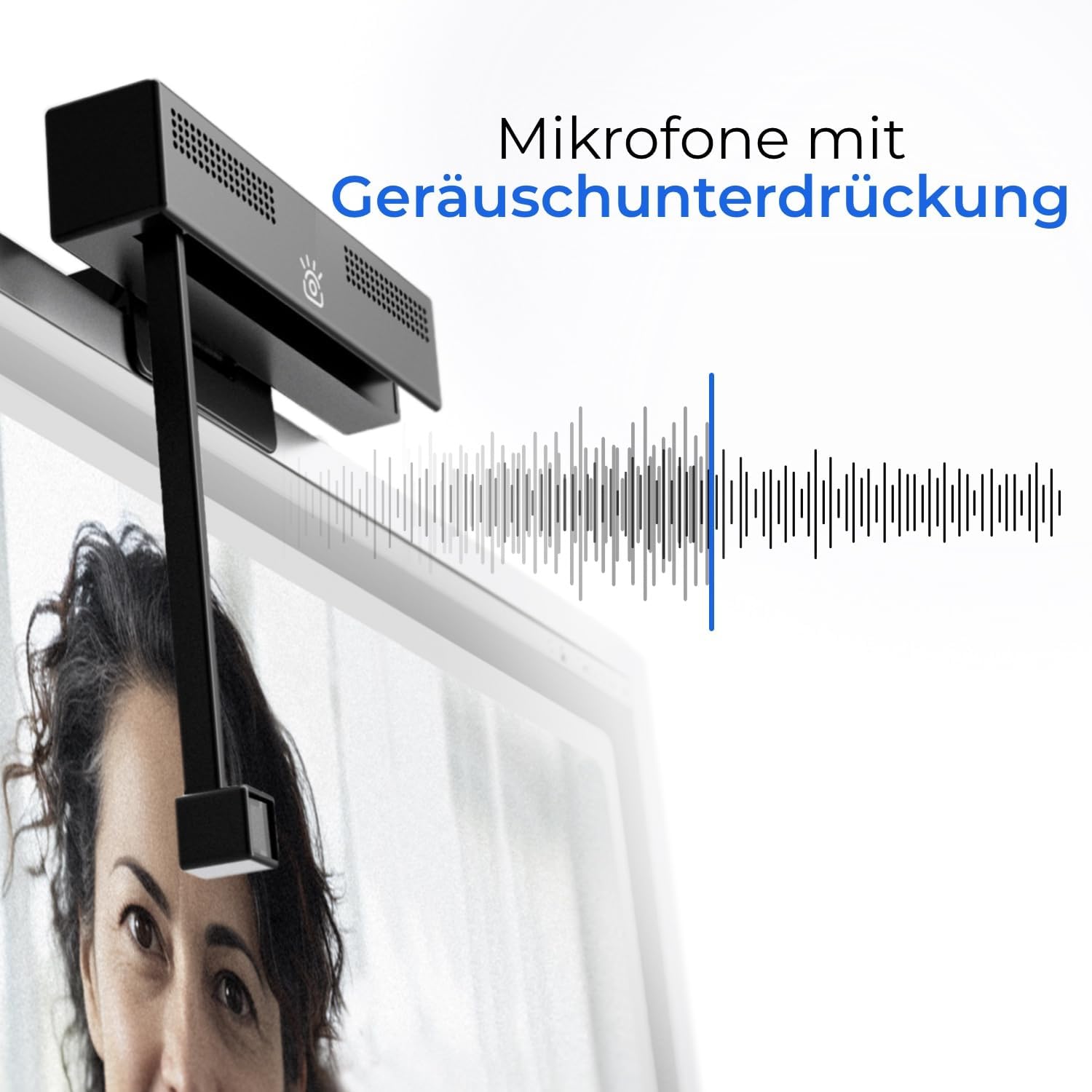 Webcam - Pro 4K HD Webcam mit Mikrofon und Sichtschutzklappe, Augenkontakt-Webcam, Plug&Play mit automatischer Lichtkorrektur, Laptop-PC-Kamera für Video-Streaming, Konferenzen – Bild 6