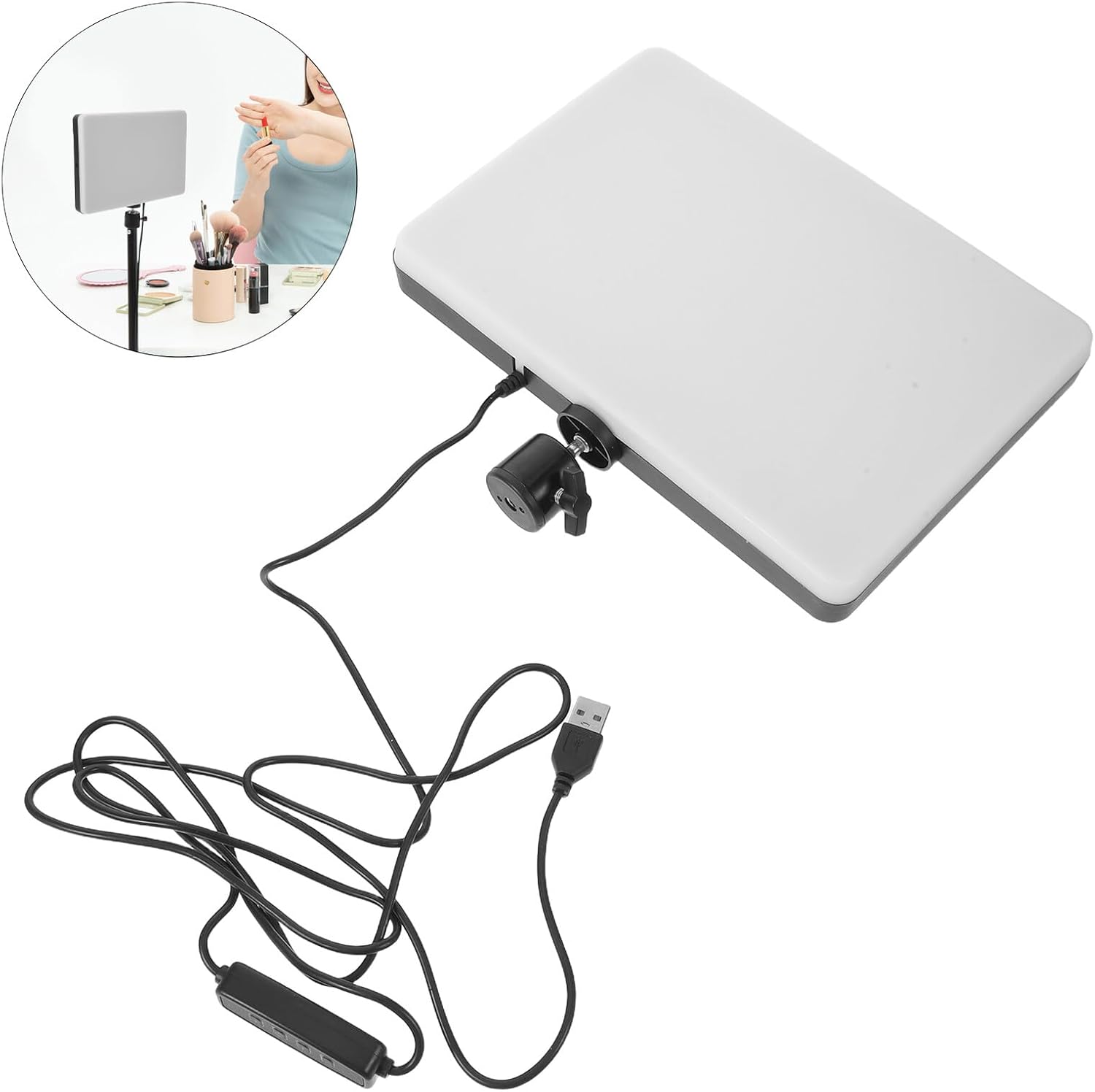 Streaming-Equipment - Vaguelly LED Panel Leuchte 11 Zoll mit Dimmbarer Fotostudiobeleuchtung Tragbar USB 5V2A für Live Streaming und Videoaufnahmen – Bild 8