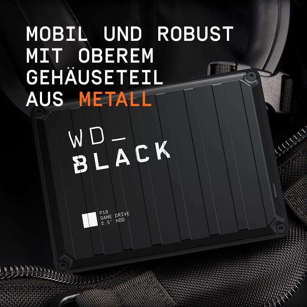 Gaming Consoles & Controllers - WD_BLACK P10 Game Drive 2TB External Gaming Hard Drive Mobile and Robust Hard Drive for Console and PC Store up to 125 Games Black – Bild 6