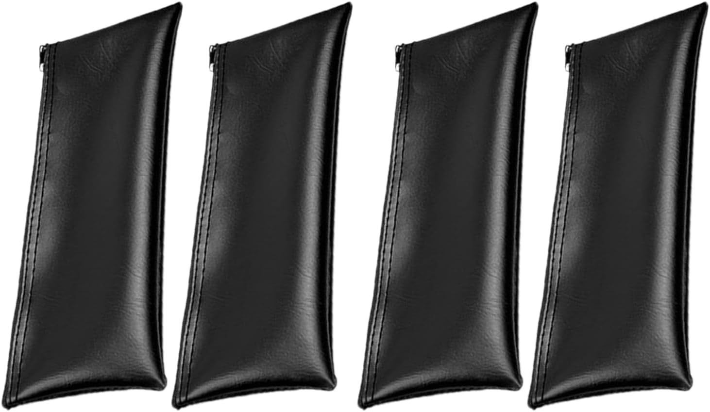 Streaming-Equipment - Microphone Bag, 4X Microphone Storage Bags Set, Dustproof Shockproof PU Leather Drawstring and Zipper Cover for Karaoke Recording Streaming Live Performance DJ Party Events Equipment Protection