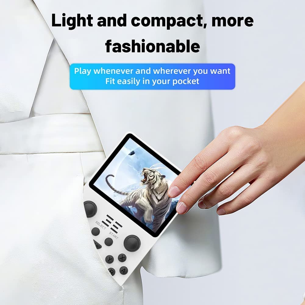 Gaming Consoles & Controllers - RGB20S Handheld Game Console, RK3326 Quad-Core Retro Console with Open Source Linux, 16GB + 64GB Dual TF,3.5 Inch IPS 4:3 IPS, Retro Game Console RGB20S 3500mAh – Bild 4