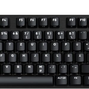 Gaming PC & Laptops – Logitech G 413 TKL SE Mechanical Gaming Keyboard – With Backlight and Tactile Mechanical Switches, Anti-Ghosting, Compatible with Windows, macOS, German QWERTZ Layout – Black
