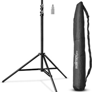 Streaming-Equipment – Walimex Pro GN-806 Lamp Tripod Maximum Working Height 215 cm Load Capacity 5 kg, 1/4 and 3/8 inch threaded connector, black