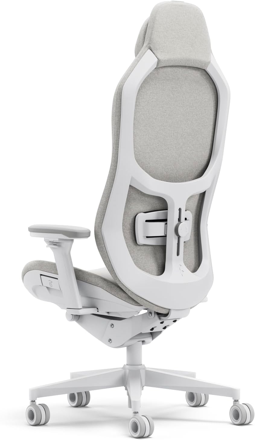 Gaming Chairs - Fractal Design Refine Fabric Light Gaming Chair - Ergonomic Office Desk Chair Functionality with 4D Adjustable Armrests, High-Back Support, Lumbar Cushion, and Premium Fabric – Bild 7