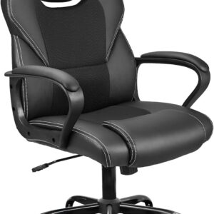 Gaming PC & Laptops – BASETBL Office Chair, Racing Chair, Gaming Chair, Desk Chair, Ergonomic Swivel Chair, Sports Seat, Office Chair with Backrest, Rocker Function, Height Adjustment, Padded Armrest Executive Chair
