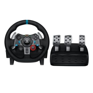 Gaming Consoles & Controllers – Logitech G29 Gaming Driving Force racing wheel, twin engine force feedback, 900 ° steering range, racing steering wheel, adjustable stainless steel floor pedals, PS4 / PS3 / PC / Mac, Black