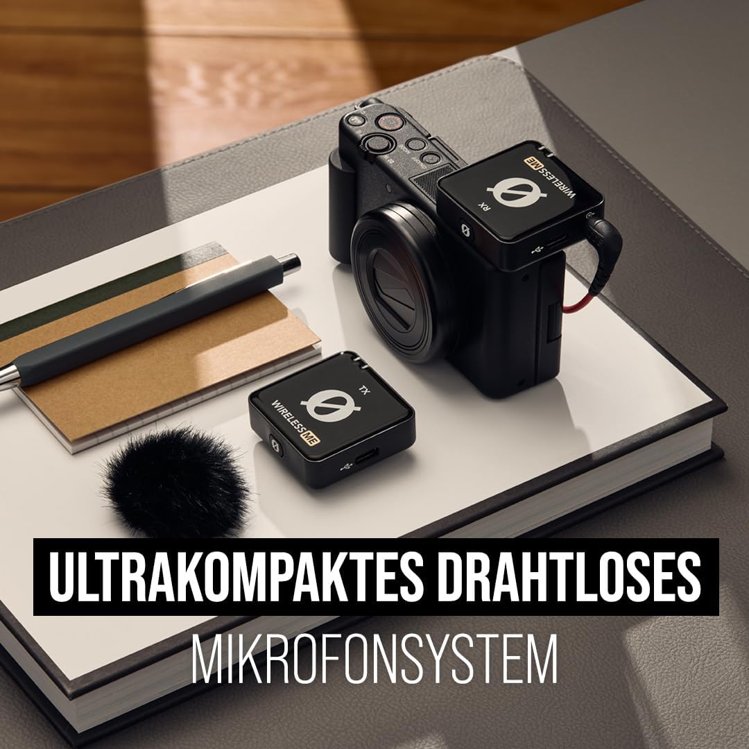 Streaming-Equipment - RØDE Wireless ME TX Ultra Compact Wireless Microphone System, GainAssist Technology and 100m Range for Video Recording, Interviews and Content Creation (Black) – Bild 7