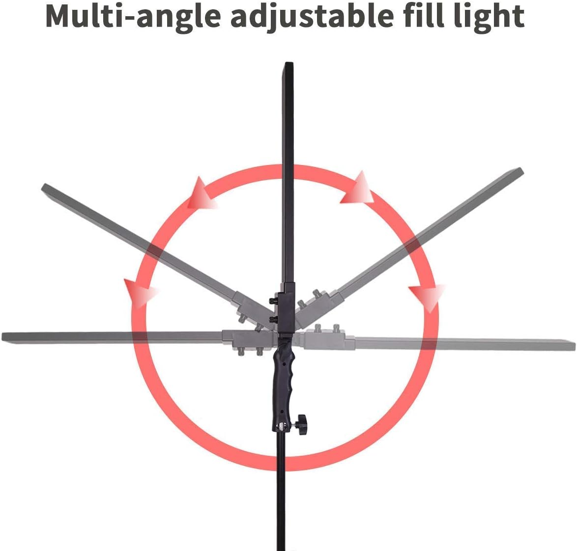 Streaming-Equipment - Dimmable Bi-Colour LED Video Light Set of 2 with Tripod Carry Bag Photography Light Set for Camera Video YouTube Product Photography Shooting, 376 LED Beads, 3200-5500K, CRI 96+ – Bild 6