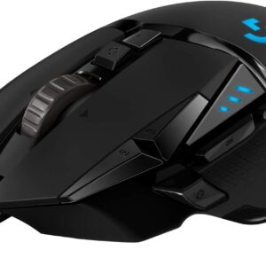 Gaming Tastatur & Maus – Logitech G502 HERO gaming mouse (with HERO sensor, RGB, 16,000 DPI, 11 programmable buttons, laptop and PC computer mouse, 5 customizable weights, balance tuning, German packaging) black