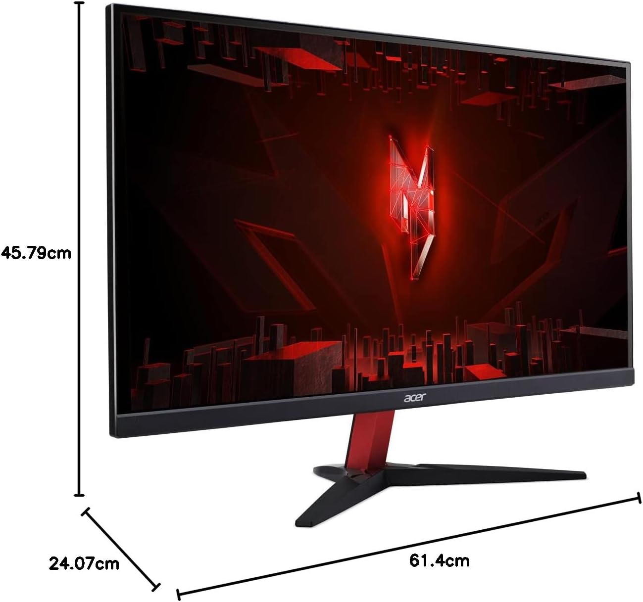 Gaming PC & Gaming Monitors - Acer Nitro KG272S3 Gaming Monitor 27 Inch (69 cm Screen) Full HD, 180Hz, 1ms (GTG), 2xHDMI 2.0, DP 1.2, FreeSync Premium, Black – Bild 7