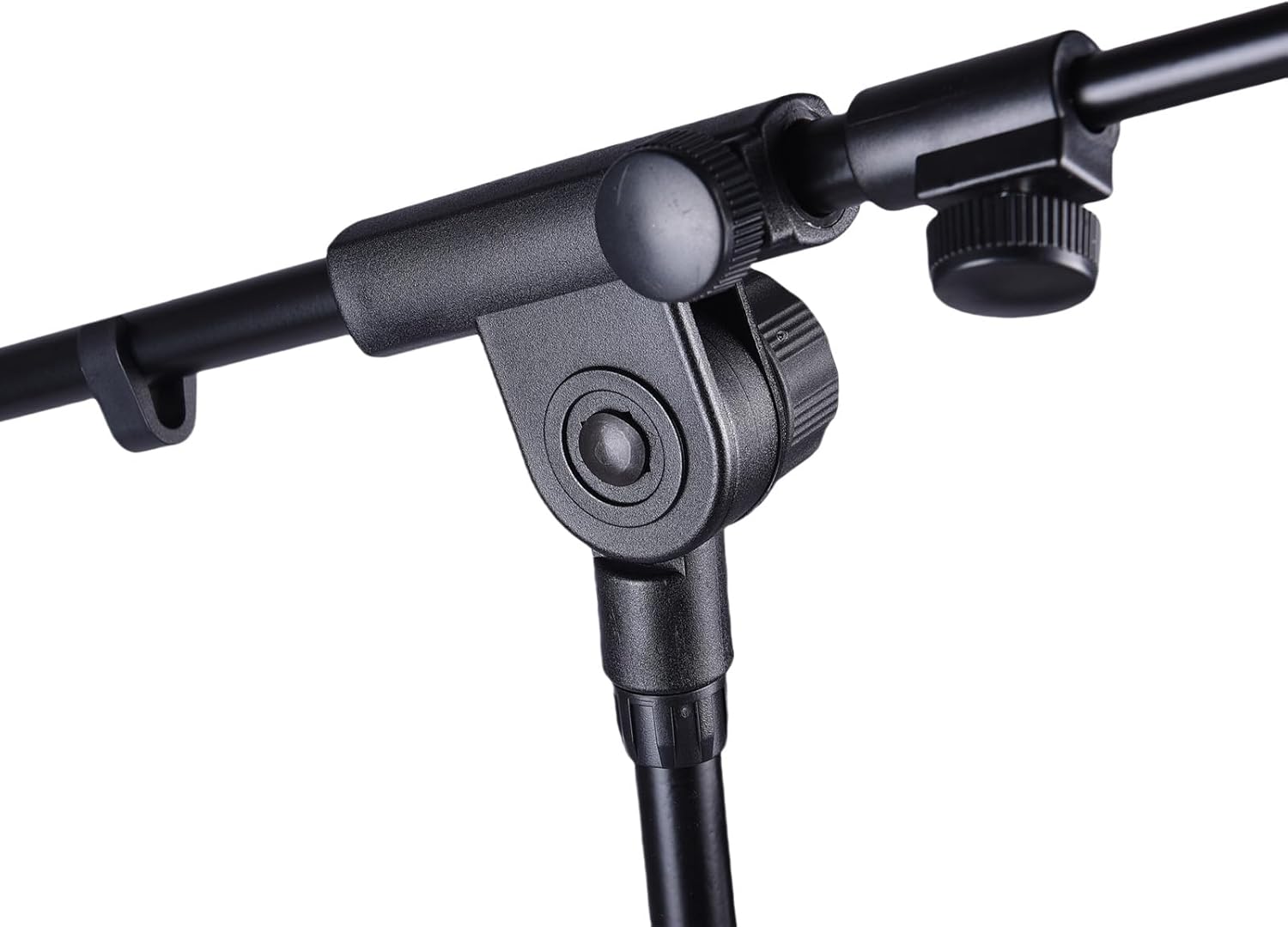 Streaming-Equipment - Adjustable Microphone Stand for Podcasting and Live Performances, Sturdy Microphone Boom with Dual Device Mount for Streamers and Speakers, Iron Plastic, Black, 8 Piece Set – Bild 7