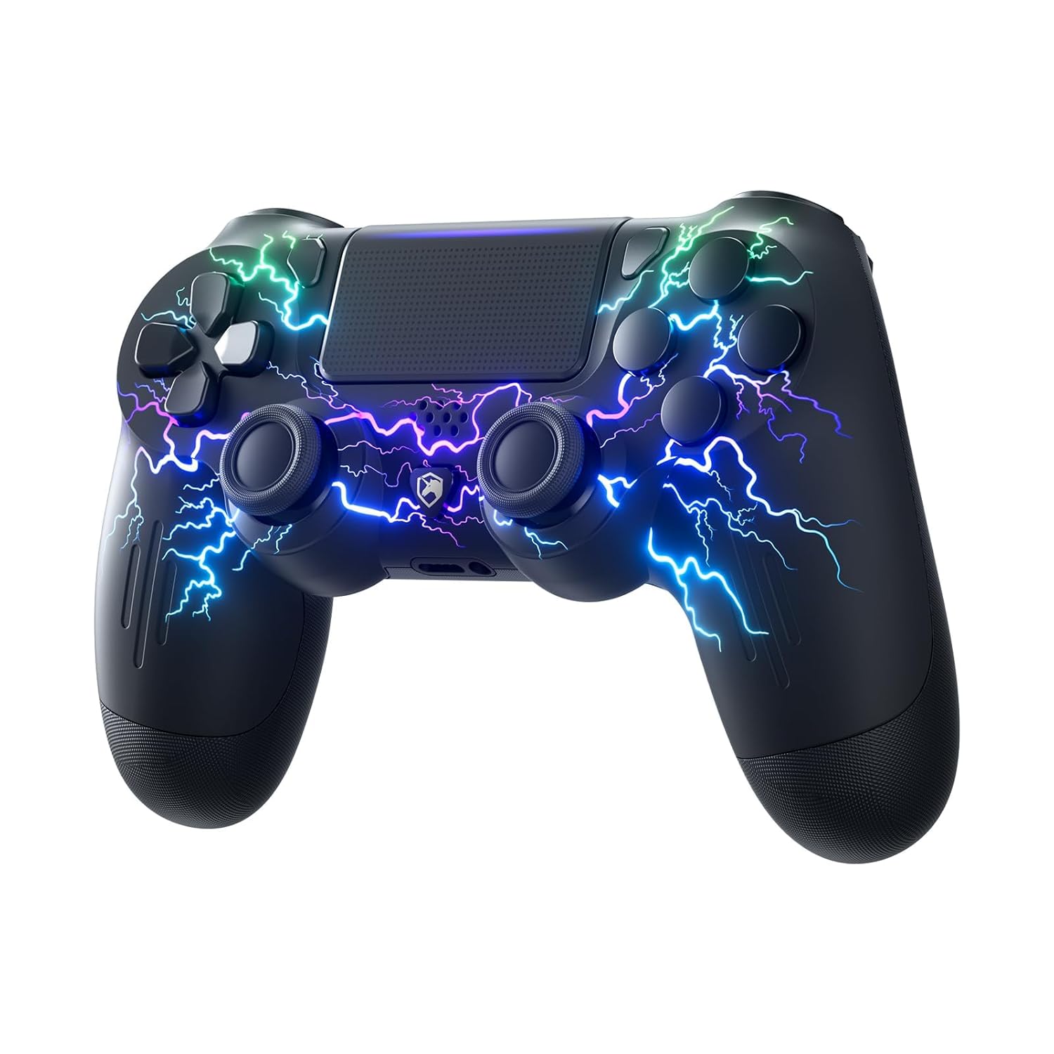 Gaming Consoles & Controllers - ECHTPower Wireless Controller für PS-4, LED Game Controller kompatibel mit PS-4/Slim/Pro/PC, Gamepad mit Dual Vibration, RGB, 1000 mAh Akku, 6-Achsen, Touchpad, Kopfhörer-Buchse, Screenshot
