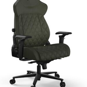 Gaming Chairs – Corsair TC500 Luxe Gaming Chair – High Quality Breathable Fabric – Wide Seat – Five Direction Adjustable Armrests – Adjustable Lumbar Support – 90-160 Degree Tilt – Sherwood