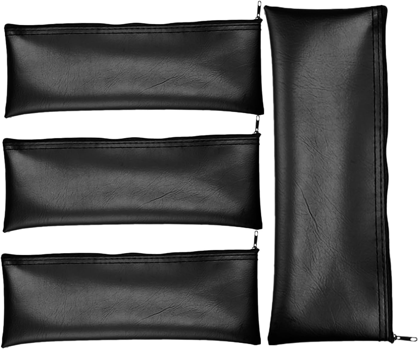 Streaming-Equipment - Microphone Bag, 4X Microphone Storage Bags Set, Dustproof Shockproof PU Leather Drawstring and Zipper Cover for Karaoke Recording Streaming Live Performance DJ Party Events Equipment Protection – Bild 8