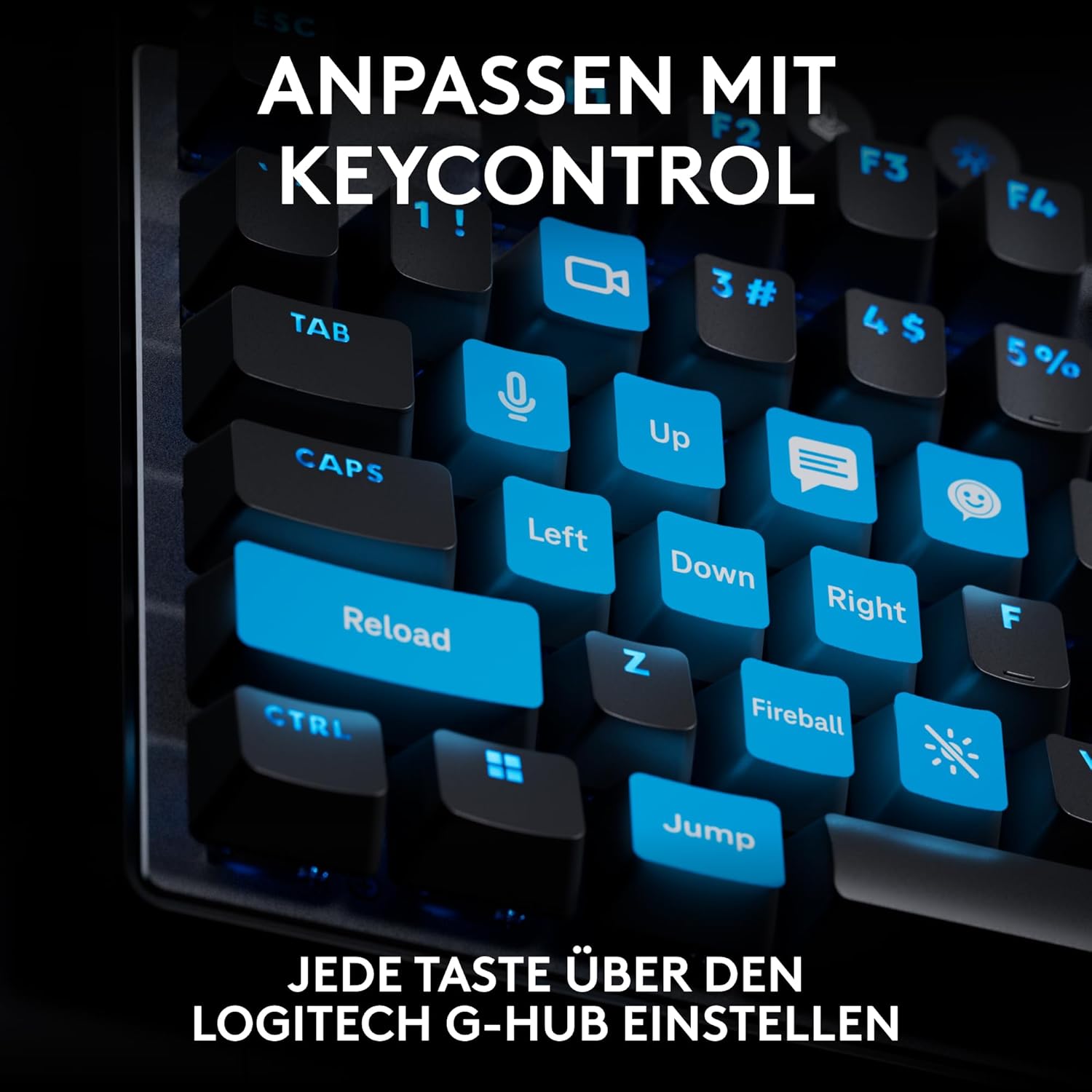 Gaming Tastatur & Maus - Logitech G PRO X TKL Rapid Tenkeyless Wired Gaming Keyboard with Magnetic Analog Switches, Rapid Trigger Mode, Adjustable Shutter Release and Adjustable RGB Lighting, QWERTZ DE - Black – Bild 5