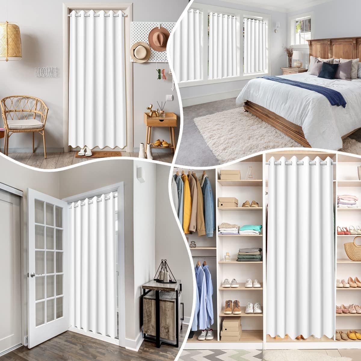 Gaming Consoles & Controllers - Gamepad Door Curtain 86 x 203 cm for Door Privacy Gaming 30%-50% Room Blackout Blackout Curtain Game Decor Red Black Modern Game Consoles Controller Room Divider Curtains Curtain – Bild 5