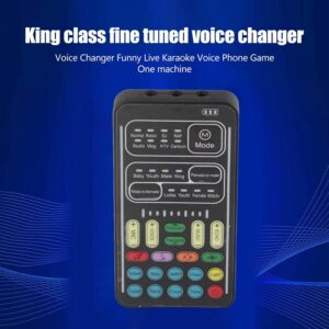Streaming-Equipment – I9 Pocket Voice Changer [2022], Portable Sound Cards, Multifunctional Recording Device Set or Computer, Phones, Tablets and Gaming Anchor (English Version)