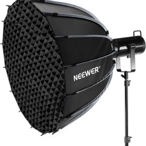 Streaming-Equipment – NEEWER Parabol Softbox Set, 35.4 Inch Softboxes with Bowens Mount and Light Diffusers for Studio, Video, Streaming Lighting, Compatible with Aputure 120d, Compatible with Godox SL60w, NS72P