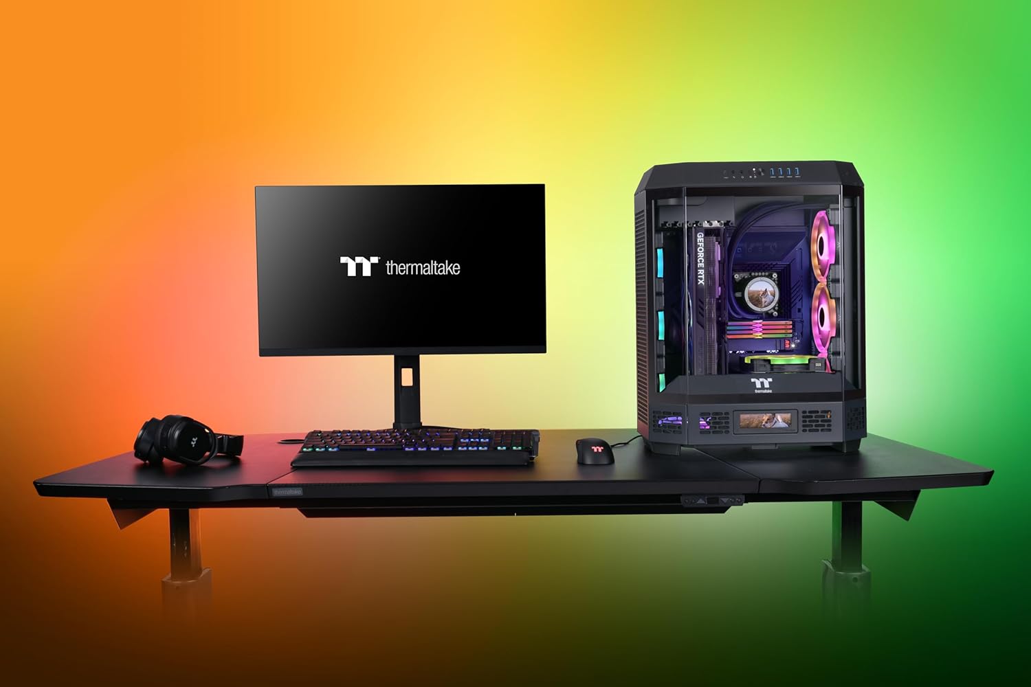 Gaming PC & Laptops - Thermaltake The Tower 600 Mid Tower Chassis, Hidden Connector, Black – Bild 8