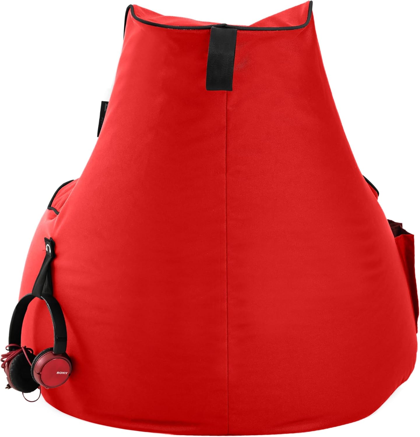 Gaming Chairs - BuBiBag Gaming Bean Bag for Gaming with Connection and Pockets, Holder, Gamer Chair for Children and Adults, Beanbag Indoor and Outdoor - JokerBag (Red) – Bild 6