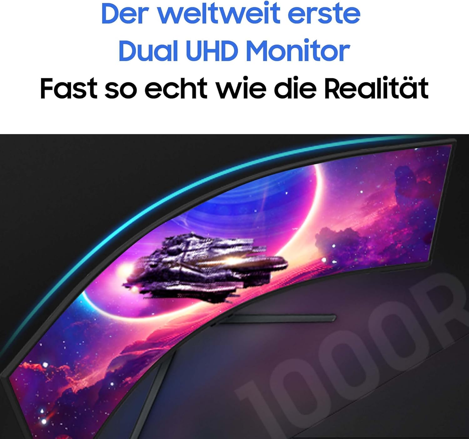 Gaming PC & Gaming Monitors - Samsung Odyssey Neo G95NC Curved Gaming Monitor, 57 Inches, VA Panel, 7680 x 2160 Pixels, Quantum Mini LED, Freesync Premium Pro, Refresh Rate 240 Hz, Response Time 1 ms (G/G), White – Bild 5