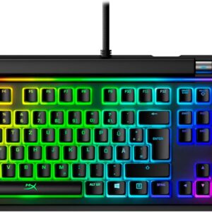 Gaming Tastatur & Maus – HyperX Alloy Elite 2 – Mechanical Gaming Keyboard, Software-Controlled Lighting and Macro Adjustment, ABS Pudding Keycaps, Media Control, RGB Backlight. Linear Switch, HyperX Red
