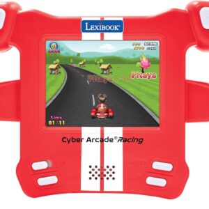 Gaming Consoles & Controllers – Lexibook, Cyber Arcade Racing JL3150 Motion Controlled Racing Console, 30 Racing, Action and Puzzle Games, Tilt Control, Red