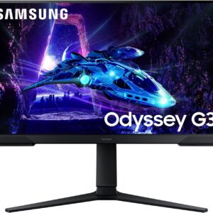 Gaming PC & Gaming Monitors – Samsung Odyssey G30D Full HD Gaming Monitor, 24 Inch Screen with VA Panel, 1920 x 1080 Pixels, Refresh Rate 180 Hz, Response Time 1 ms (MPRT), AMD FreeSync, HDR10, LS24DG300EUXEN
