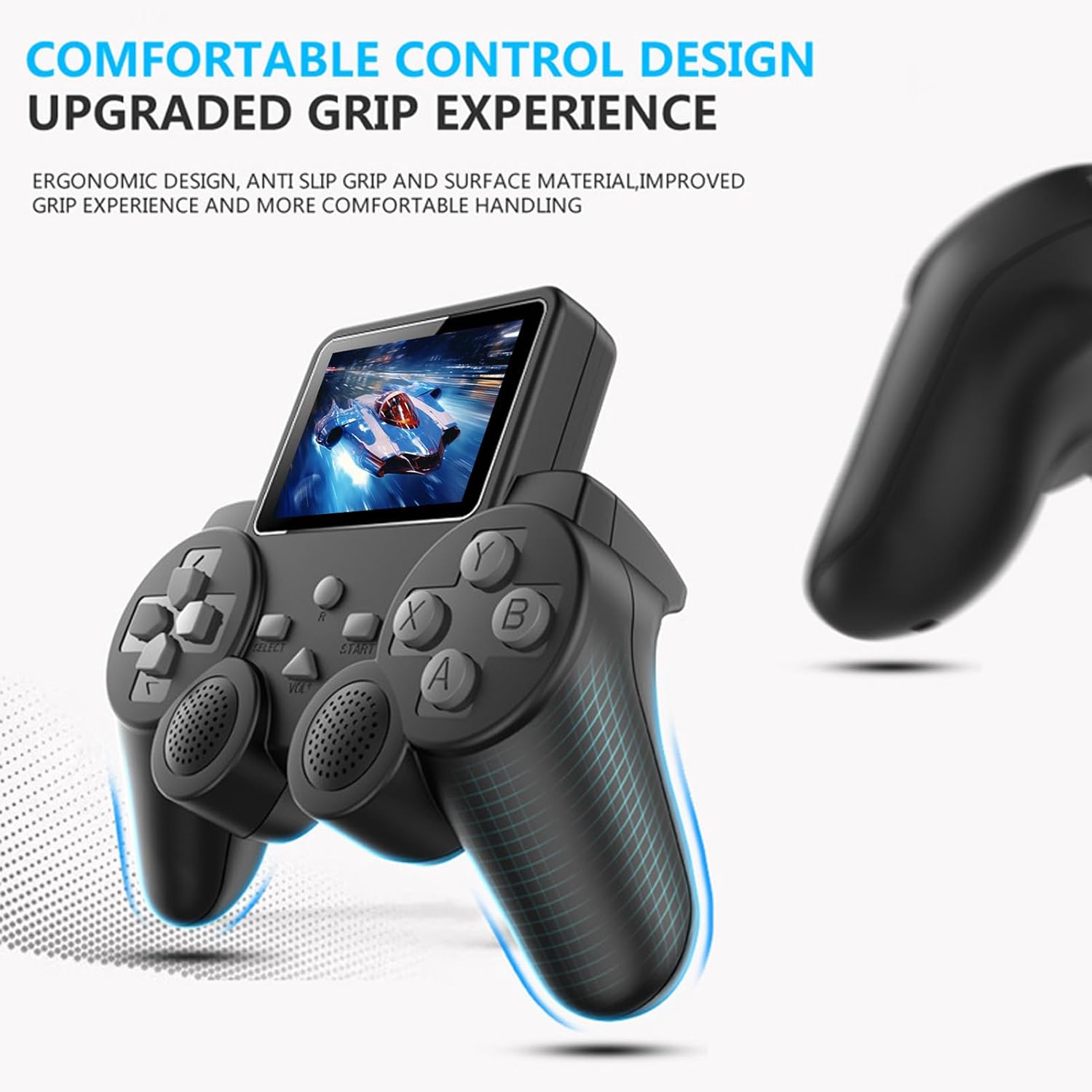 Gaming Consoles & Controllers - Handheld Gamepad Game Console, Retro Console with 3 Inch Screen and AV Cable for TV Connection. Single Player Battle Gaming Machine with Multiple Games – Bild 2