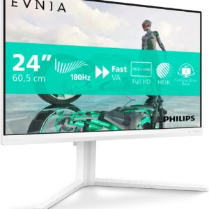 Gaming PC & Gaming Monitors – Philips 24M2N3201A – 24 Zoll Full HD Gaming Monitor, 180 Hz, 1ms GtG, FreeSync Prem., G-Sync comp. (1920×1080, 2x HDMI, DisplayPort) weiss