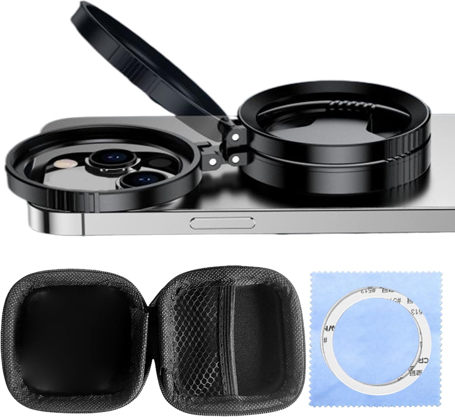 Streaming-Equipment - Zirkular-Polarisationsfilter | Magnetischer Handy-Kamera-Polarisator, Kamera-Polarisationsfilter für Abenteuer, Camping, Vlogging, Outdoor, Reisen, Live-Streaming, Videoaufnahmen – Bild 8