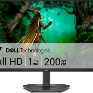 Gaming PC & Gaming Monitors – Dell 27 Gaming Monitor – SE2725HG, Full HD (1920 x 1080), 200Hz, Fast IPS, 1ms, AMD FreeSync Premium, 99% sRGB, VESA (100 x 100 mm), DisplayPort, 2 HDMI, Black
