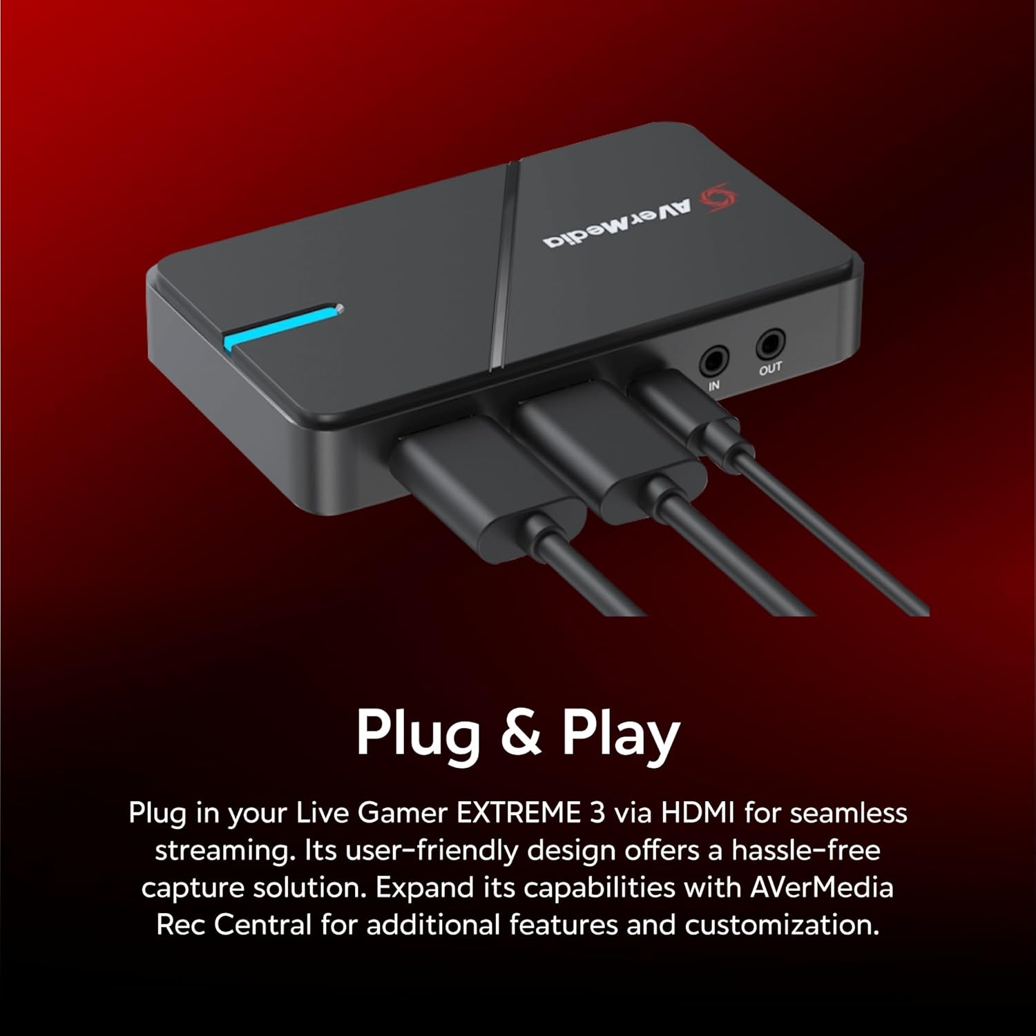 Streaming-Equipment - AVerMedia HDMI Capture Card - Gaming, Video Streaming, 4K Capture Card for PS5, Xbox Series X/S, Xbox One, PS4, Nintendo Switch, Windows, Mac, HDR & VRR Support - GC551G2 Live Gamer Extreme 3 – Bild 6