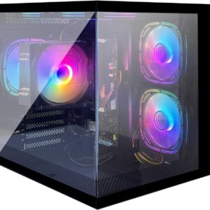Gaming PC & Laptops – Ryzen 5 3500U Gaming PC (4 Cores 8 Threads, up to 3.7GHz) Desktop Computer Tower 16GB RAM 512GB NVMe SSD WiFi Win 11 Prebuilt Gamer PC